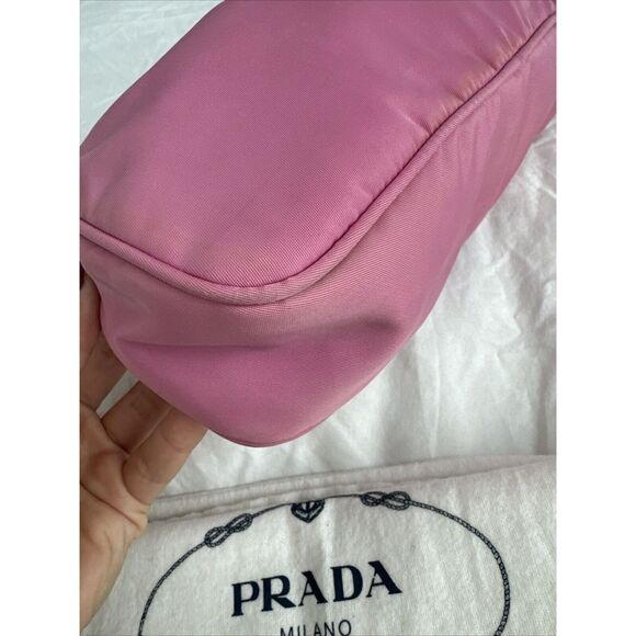PRADA Y2K Pink Mini Shoulder Bag W/dust Bag - Picture 11 of 16